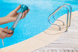Flytande pooltermometer med snodd, Celsius/Fahrenheit, 19 cm