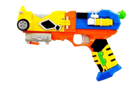 Foam dart gun leksak 2-i-1 robot med mask, 6 skumdart