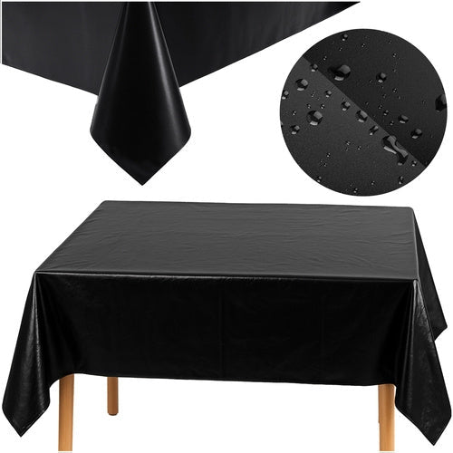 Folie bordsduk svart 137x274 cm vattenavvisande återanvändbar