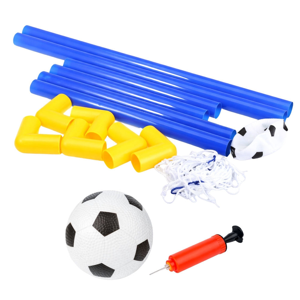Fotbollsmål för barn 62x41 cm med boll och pump, plast/nät