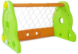 Fotbollsmål i plast 80x50x52 cm med nät och uppblåsbar boll 12m+