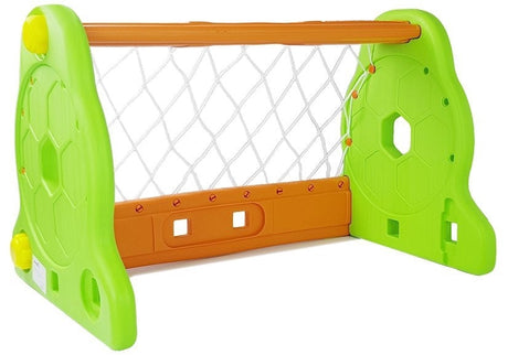 Fotbollsmål i plast 80x50x52 cm med nät och uppblåsbar boll 12m+
