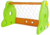Fotbollsmål i plast 80x50x52 cm med nät och uppblåsbar boll 12m+