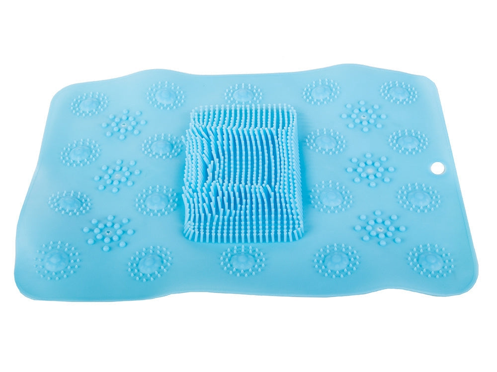 Fotmassage matta för dusch/badkar 41x32 cm PVC slumpfärg