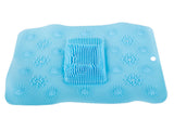 Fotmassage matta för dusch/badkar 41x32 cm PVC slumpfärg