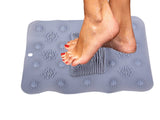 Fotmassage matta för dusch/badkar 41x32 cm PVC slumpfärg