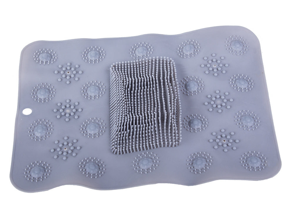 Fotmassage matta för dusch/badkar 41x32 cm PVC slumpfärg