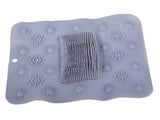 Fotmassage matta för dusch/badkar 41x32 cm PVC slumpfärg