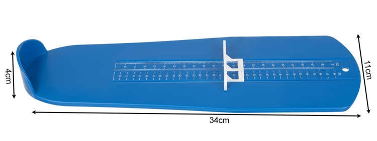 Fotmåttband skostorleksmätare 9-31 cm (EU 15-48) för barn/vuxna