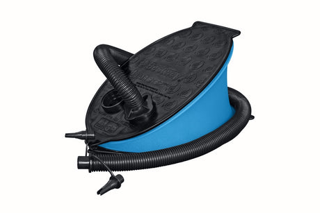 Fotpump för uppblåsbara produkter med 3 munstycken, 28x19 cm