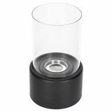Fristående biokamin biofuel matt svart 27,5 cm med skyddsglas