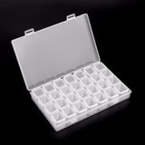 Förvaringsbox med 28 fack i plast 17,5x11x2,5 cm för smycken/piller