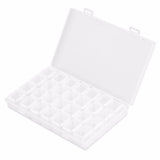 Förvaringsbox med 28 fack i plast 17,5x11x2,5 cm för smycken/piller