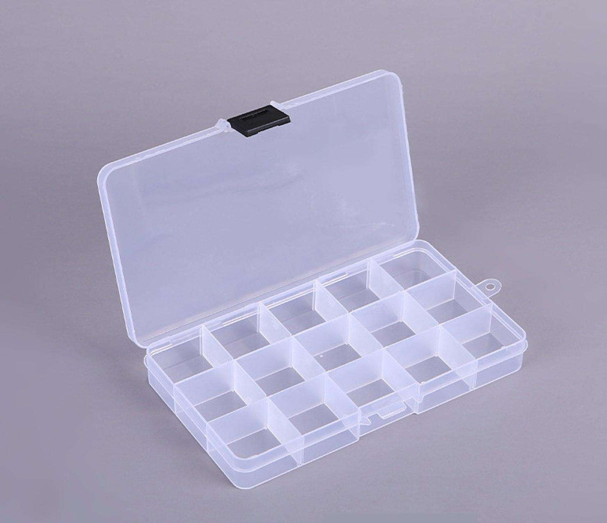 Förvaringsbox plast 15 fack 17,4x9,8x2,2 cm 1 st