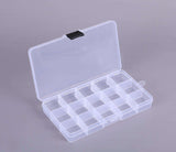 Förvaringsbox plast 15 fack 17,4x9,8x2,2 cm 1 st