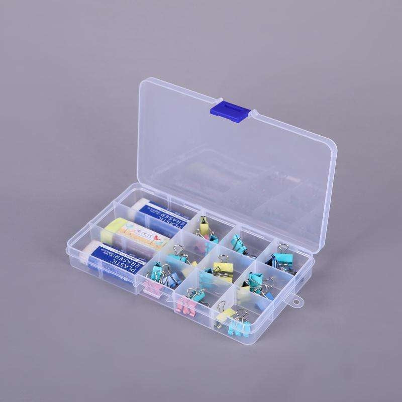 Förvaringsbox plast 15 fack 17,4x9,8x2,2 cm 1 st