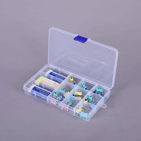 Förvaringsbox plast 15 fack 17,4x9,8x2,2 cm 1 st