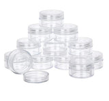 Förvaringsburkar med lock 10 st 10 ml transparenta för pärlor