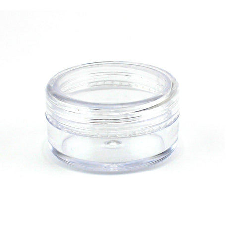 Förvaringsburkar med lock 10 st 10 ml transparenta för pärlor