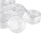 Förvaringsburkar med lock 10 st 10 ml transparenta för pärlor