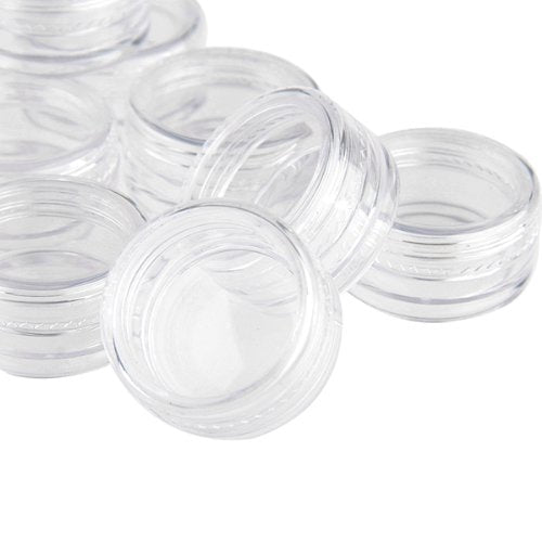 Förvaringsburkar med lock 5-pack 10 ml för pärlor och nageldekorationer