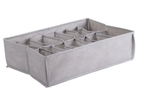 Förvaringslåda för underkläder 14 fack 35x24x10 cm, färg slumpas
