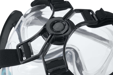 Fullface snorkelmask L/XL med torr snorkel och envägs luftflöde 14+
