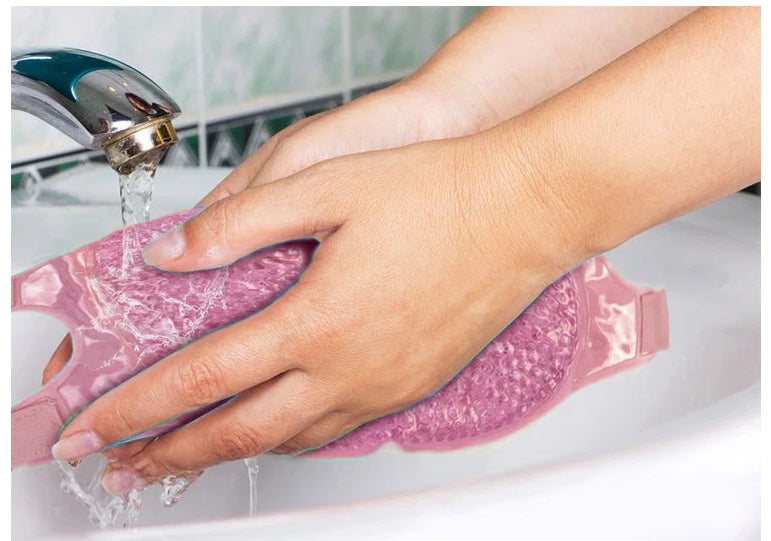 Gel ansiktsmask kyl- och värmemask rosa, universalstorlek