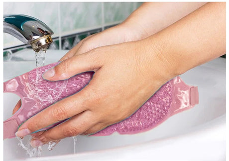 Gel ansiktsmask kyl- och värmemask rosa, universalstorlek