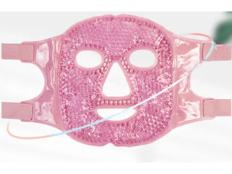 Gel ansiktsmask kyl- och värmemask rosa, universalstorlek