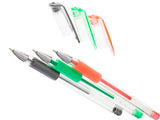 Gelpennor set 120 st 0,7 mm med 120 refiller, målarbok & fodral