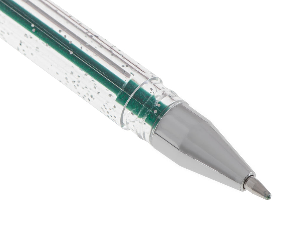 Gelpennor set 50-pack med glitter, metallic, pastell i plastlåda