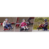 Go-kart kit till hoverboard med sits, justerbar 40-60 cm, svart/orange