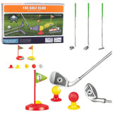 Golfset för barn 48 delar med 3 klubbor, 3 bollar och 2 hål, 3+ år