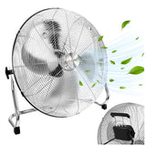 Golvfläkt 50 cm 130W metall, 3 hastigheter, 180 cm kabel