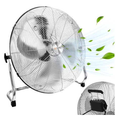 Golvfläkt 50 cm 130W metall, 3 hastigheter, 180 cm kabel