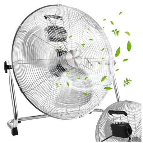 Golvfläkt 50 cm 130W metall, 3 hastigheter, 180 cm kabel