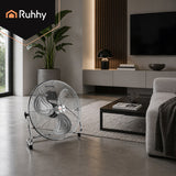 Golvfläkt 50 cm 130W metall, 3 hastigheter, 180 cm kabel