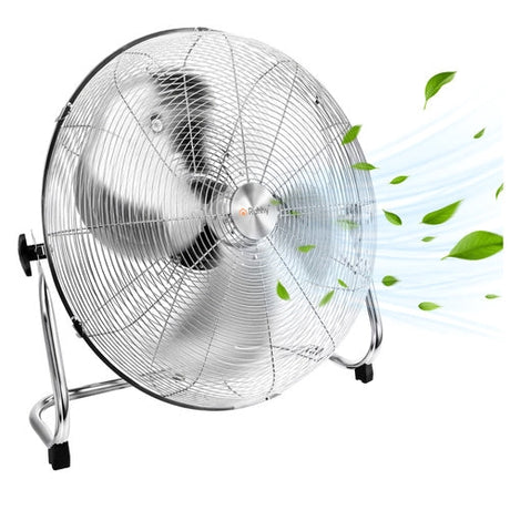 Golvfläkt 50 cm 130W metall, 3 hastigheter, 180 cm kabel