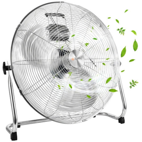 Golvfläkt 50 cm 130W metall, 3 hastigheter, 180 cm kabel