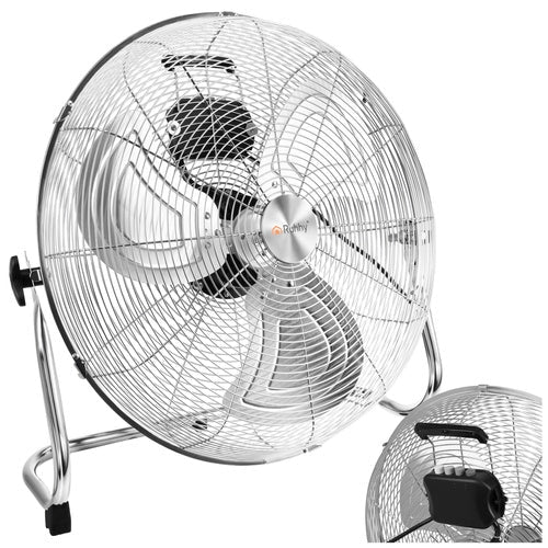Golvfläkt 50 cm 130W metall, 3 hastigheter, 180 cm kabel