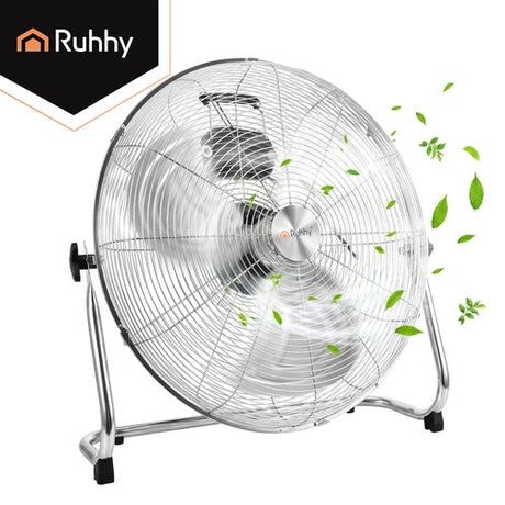 Golvfläkt 50 cm 130W metall, 3 hastigheter, 180 cm kabel