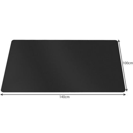 Golvmattor skyddsmatta stol 140x100 cm svart polypropylen 0,5 mm