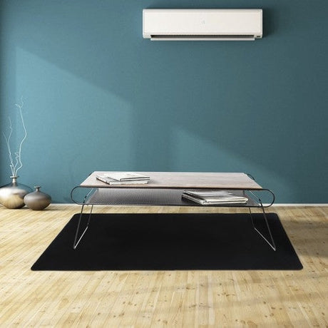 Golvmattor skyddsmatta stol 140x100 cm svart polypropylen 0,5 mm