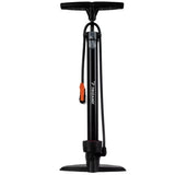 Golvpump med manometer 16 bar, universal för bil/cykelventil, 3 munstycken