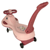 Gravity scooter med LED-hjul rosa för barn 3+ max 65 kg
