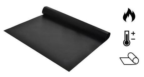 Grillmattor non-stick 40x33 cm 3-pack för grill och ugn svart