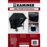 Grillöverdrag 147x61x122 cm PVC-belagd polyester för kol- och gasgrill