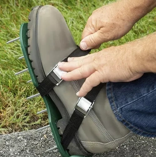 Gräsmatteluftare skor med 26 spikar 5 cm, stl 36-46, 2-pack