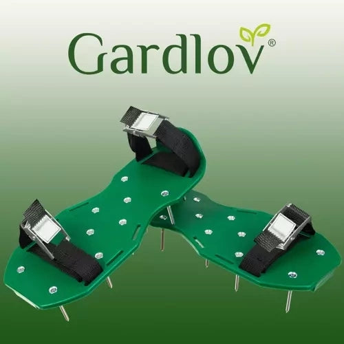 Gräsmatteluftare skor med 26 spikar 5 cm, stl 36-46, 2-pack